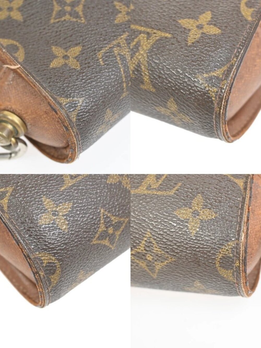 LOUIS VUITTON Orsay Clutch Hand Bag Monogram Leather Brown France - Picture 7 of 16